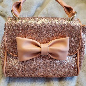 NWOT Glitter Bag with  Optional Crossbody Strap